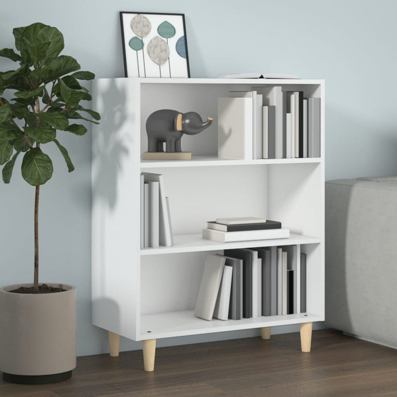 Buffet console pour le vestibule de salon en bois d'ingénierie, Blanc très luisant