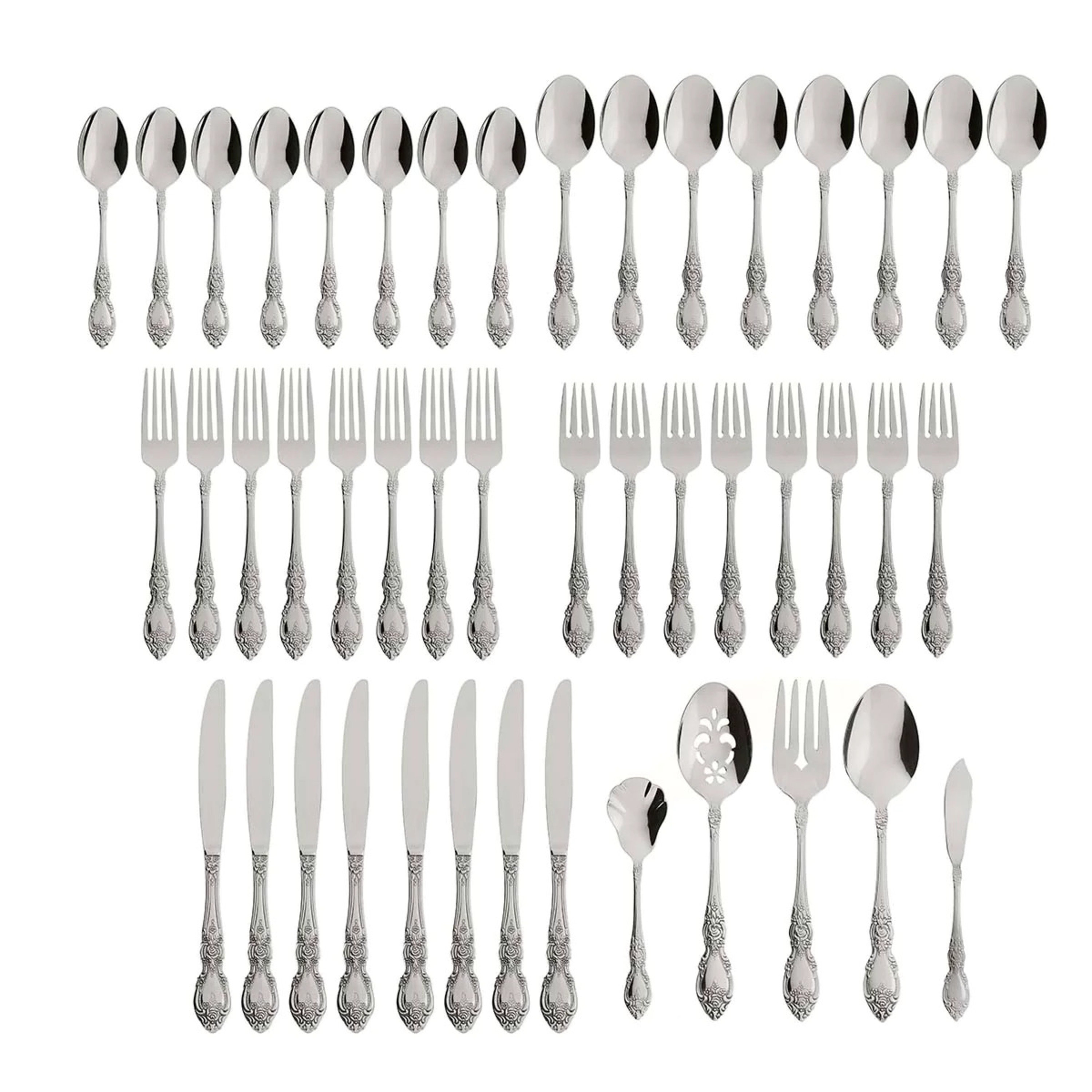 Oneida Wordsworth 45 Piece Everyday Flatware Set & Reviews | Wayfair