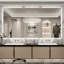 Miroir de salle de bain à DEL rétroéclairé sans cadre certifié Lunara UL-277096561