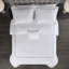 Luxury Cotton Sateen Bedding Set, Grey Embroidered Comforter For Home