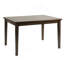 Ensemble de table de salle à manger à finition cerise foncée 5 pièces avec 4 chaises Ensemble de salle à manger en similicuir noir