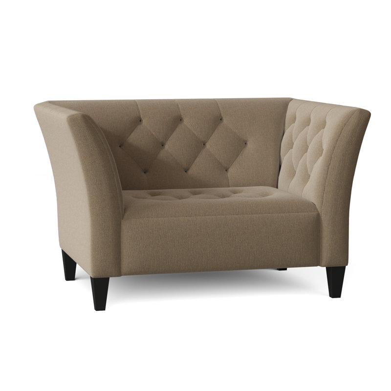 Carruth Upholstered Armchair, Heavenly Chrome Chenille