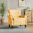 Bright golden yellow Faux Leather is out of stock