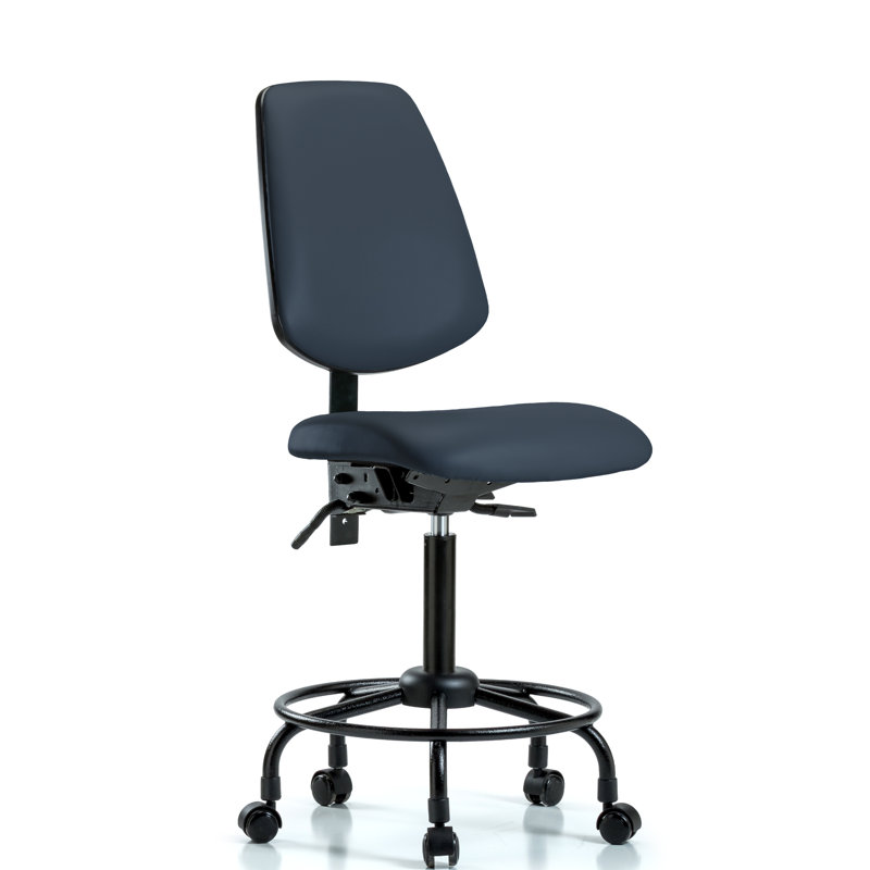 Chaise de dessin Trista, Roulettes, Bleu impérial, Inclus