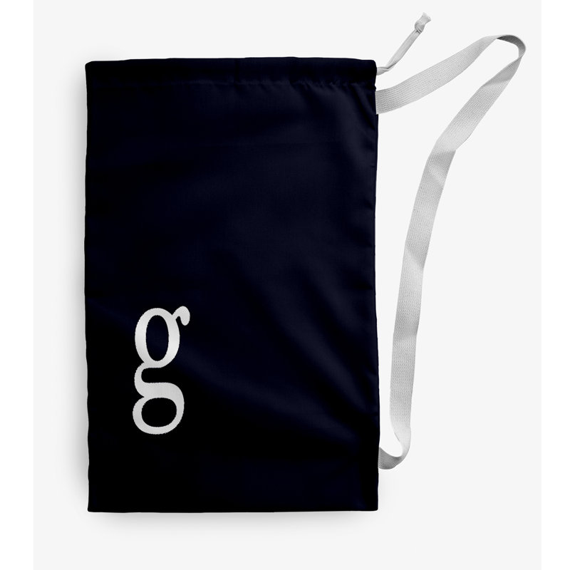 Sac à linge Monogram, Petit (H 29 po x l 18 po), Bleu