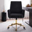 Chaise en velours côtelé - Base dorée et support en S pour votre quotidien-1588602550