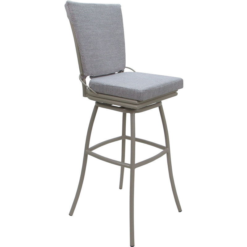 Tabouret pivotant pour l'extérieur 34 po, Crème, crème, Beige