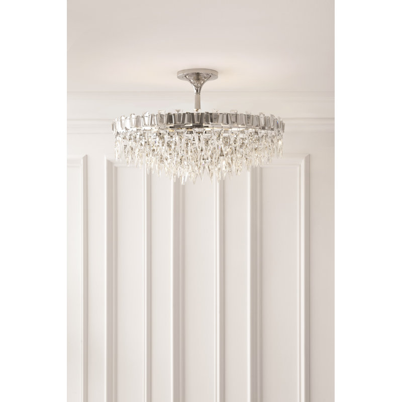 Trillion 10 - Light Semi Flush Mount, Polished Nickel