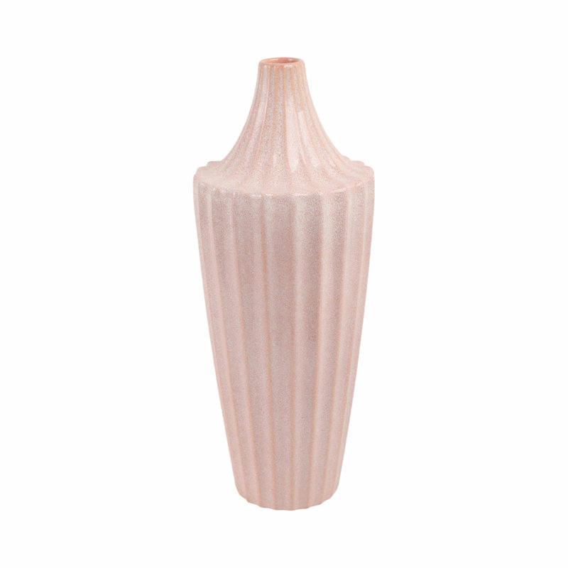 Vase en grès, H 16 po x l 6,5 po x P 6,5 po
