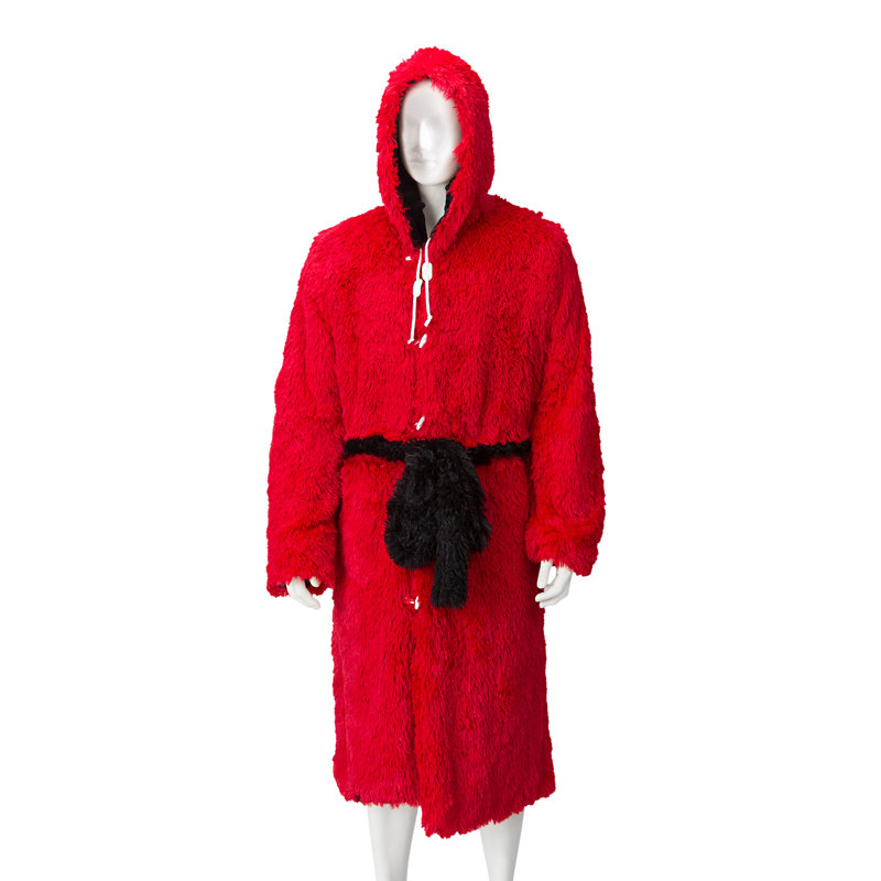 Peignoir polaire Brotoga, TG, Bleu / Rouge