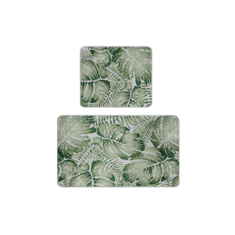 Ensemble de tapis de bain antibactérien (3 pièces), en polyester antidérapant, 23,6 x 39,4 pouces (1 pièce) et 19,7 x 23,6 pouces (2 pièces) | Lavable à la machine, 700 g / m² | Parfait pour la sécurité et le confort de la salle de bain, conception facile d'entretien