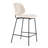 Upholstered Counter Stool with Metal Frame