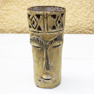 Handmade 8.75"" Ceramic Table Vase -  Novica, 384601