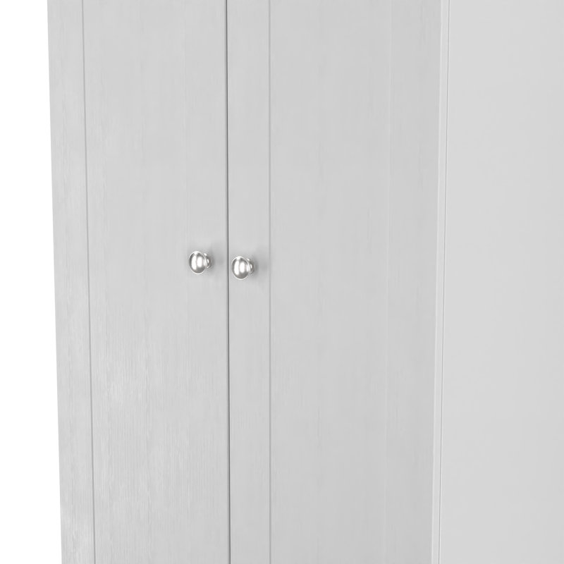 Agyen Manufactured Wood Wardrobe, Grey Ash