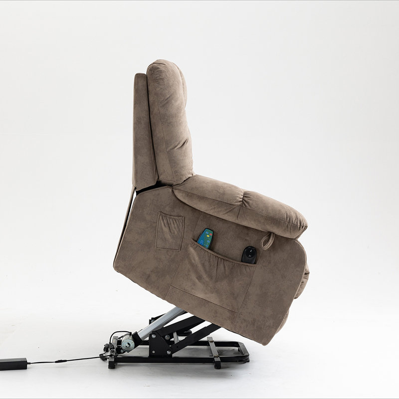 Recliners Lift Chair Relax Sofa Chair Livingroom Furniture Living Room Power Electric Reclining for Elderly, Camel