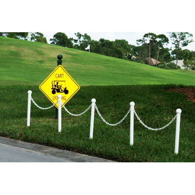 Mr. Chain 35'' H Plastic Stanchion System