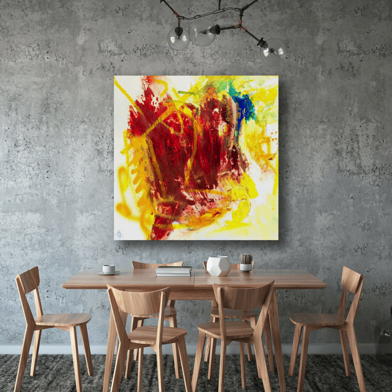 Garnet by John Beard - Artist Enhanced Canvas Print, Black Framed Canvas, 12" H x 12" W x 1.75" D