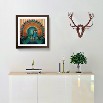 Peacock Constructivism No.3 - Framed Print