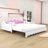 Extendable Twin Daybed with Headboard and LED Frame in Solid MDF-667741946