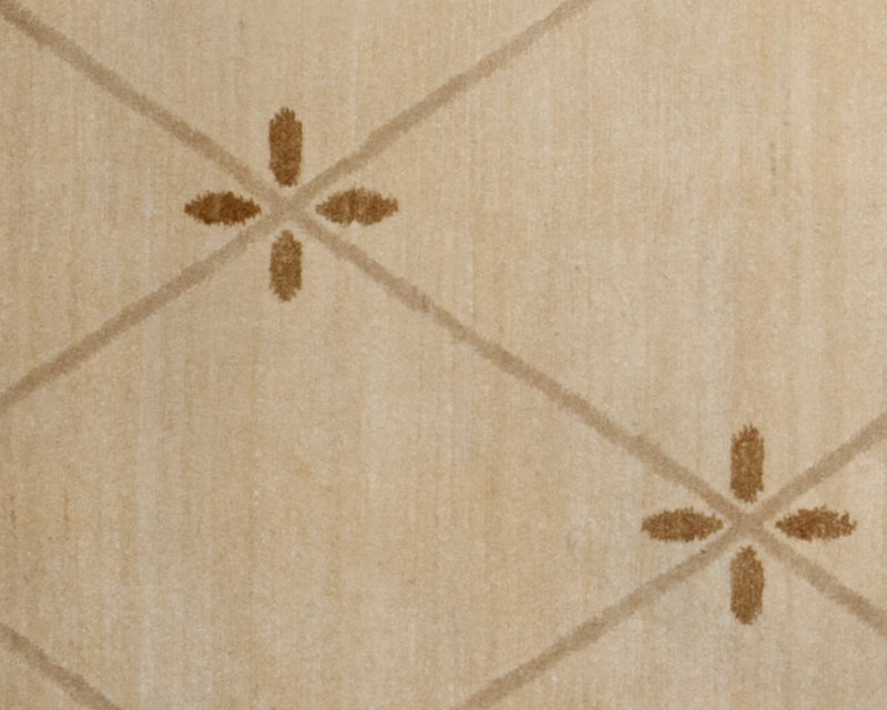 Geometric Area Rug in Beige/Brown, Rectangle 3' x 5'