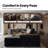 Alcala Boneless L-Shaped Plush Upholstered Comfy Cloud Sectional Sofa-1069440028