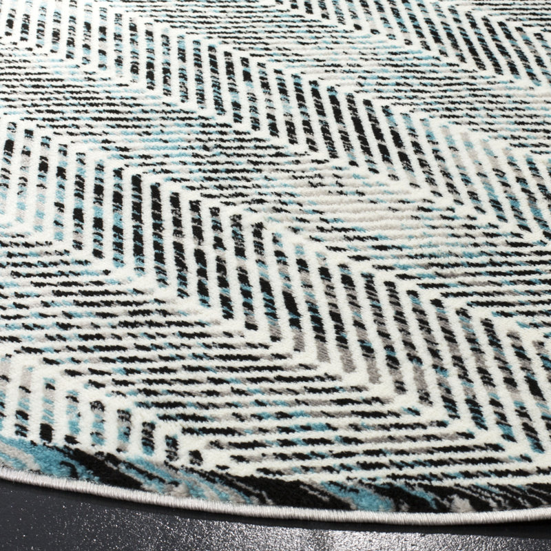 Coggin Performance Abstract Rug, Square 6'7"