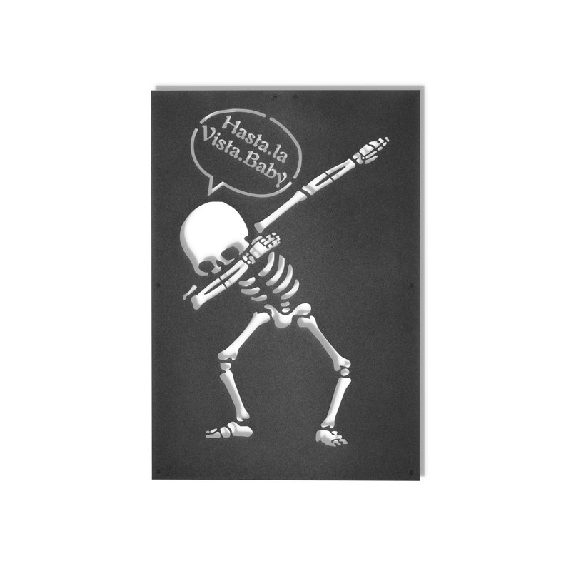 Stylish Decorative Metal Wall Accessory, Black, 17.7 x 27.6 inches | 100% Metal Construction, Thickness: 0.08 inches | Perfect for Home Decor, Living Room, or Office – Durable and Eye-Catching Design