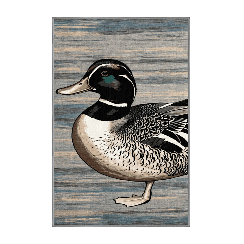  Tapis lavable Bufflehead Birds, Rectangulaire 3 pi x 5 pi