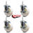 Wheel Swivel 5/8 Inch Threaded Stem Caster with Brake SCC
