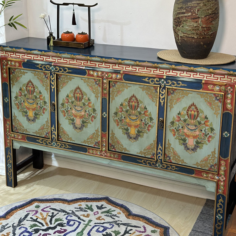 Console peinte et vieillie