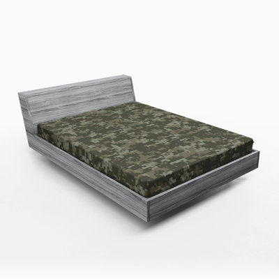 Microfiber Camouflage Fitted Sheet