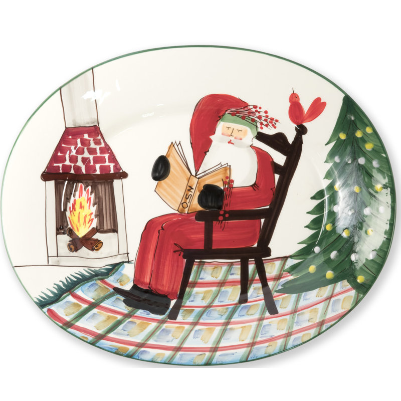 VIETRI Old St. Nick Serving Dish