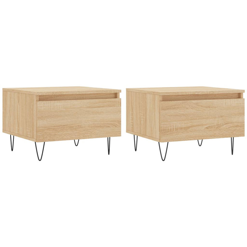 Slatedale Four Leg Coffee Table with Storage, Smoked Oak