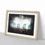 Deckchairs On Brighton Beach Paint Splash - Framed Print-56915583-56915587