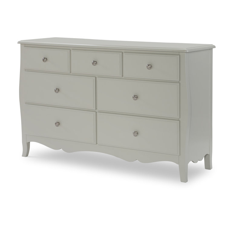Commode 7 tiroirs en bois massif Olivia