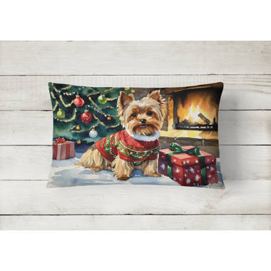 The Holiday Aisle Christmas Dog Outdoor Square Pillow Cover