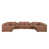 Cognac Genuine Leather