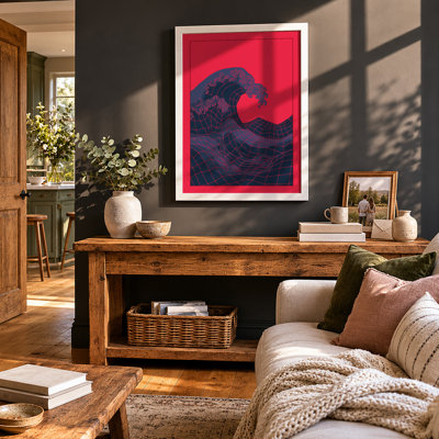 Digital Wave Modern - Framed Print