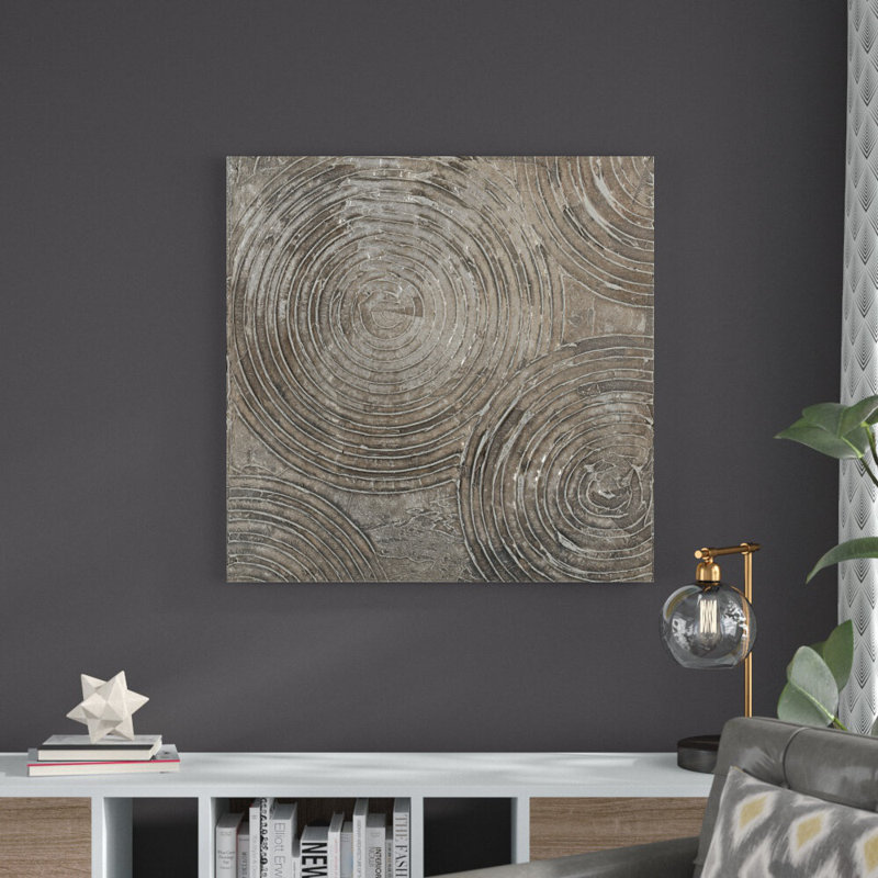 " Griege Neutral Pattern I ", 36" H x 36" W  