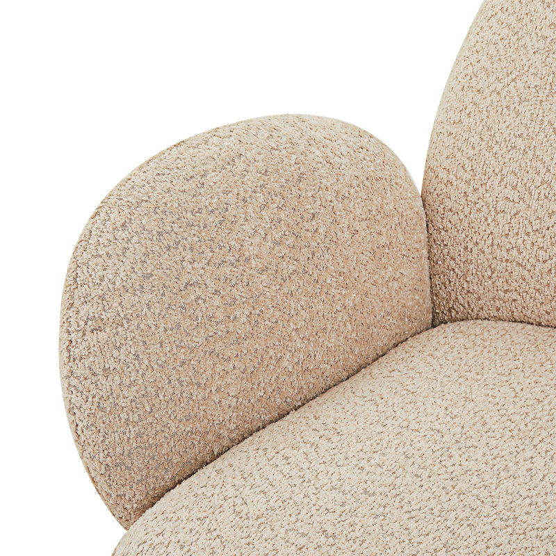 Upholstered Swivel Accent Chair, Beige