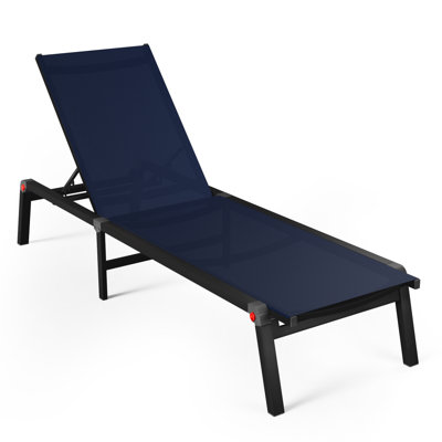 Ensemble de fauteuil inclinable extérieur en aluminium pliable, chaises longues de plage réglables, conception portable légère pour la détente sur le patio, le camping ou la piscine