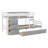 Loft Bunk Bed With Drawers And Ladder-578614729