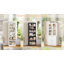 2-Piece Glass Cabinet & Bookshelf Set, Multi-Purpose Home Office Storage Unit-1583934770