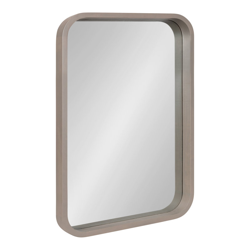 Miroir d'appoint Gravley, Gris, 30 po x 20 po