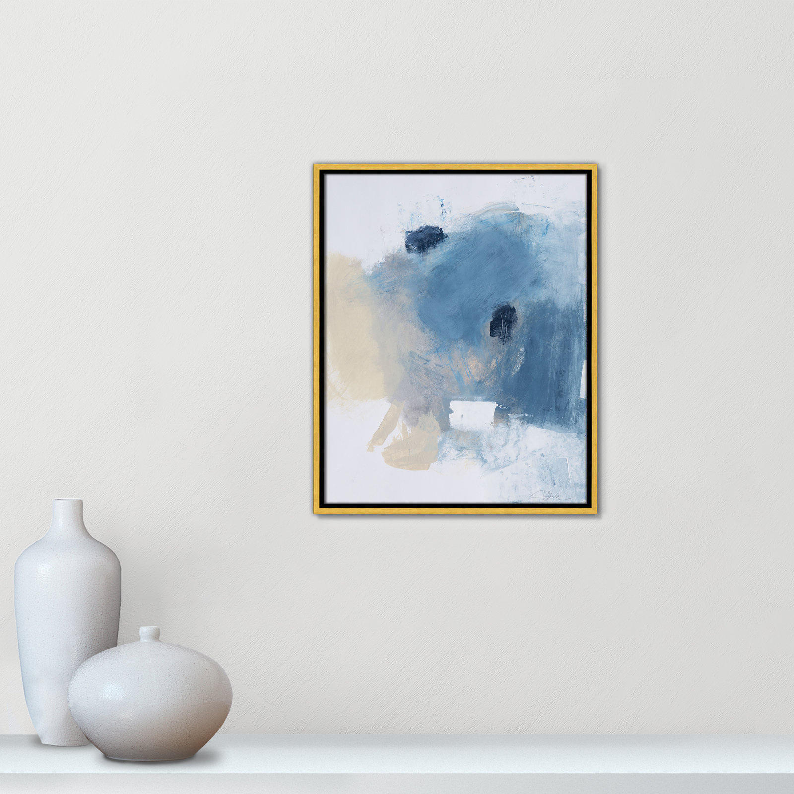 Coastal Carnival I Print by Casa Fine Arts, No Mat, Gold Floater Framed Canvas, 21.5" H x 17.5" W x 2" D