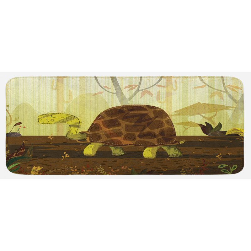 Coastal Synthetic Kitchen Mat