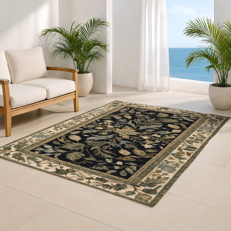 Tapis d'intérieur et d'extérieur brun Nature, Rectangle 5 pi x 7 pi