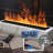 Electric Fireplace with Water Connection Direct,Fireplace with Realistic Atomized Flame,with Remote Control Electric Steam Fireplace(Size:W7.87x H8.27 in)-1663223032