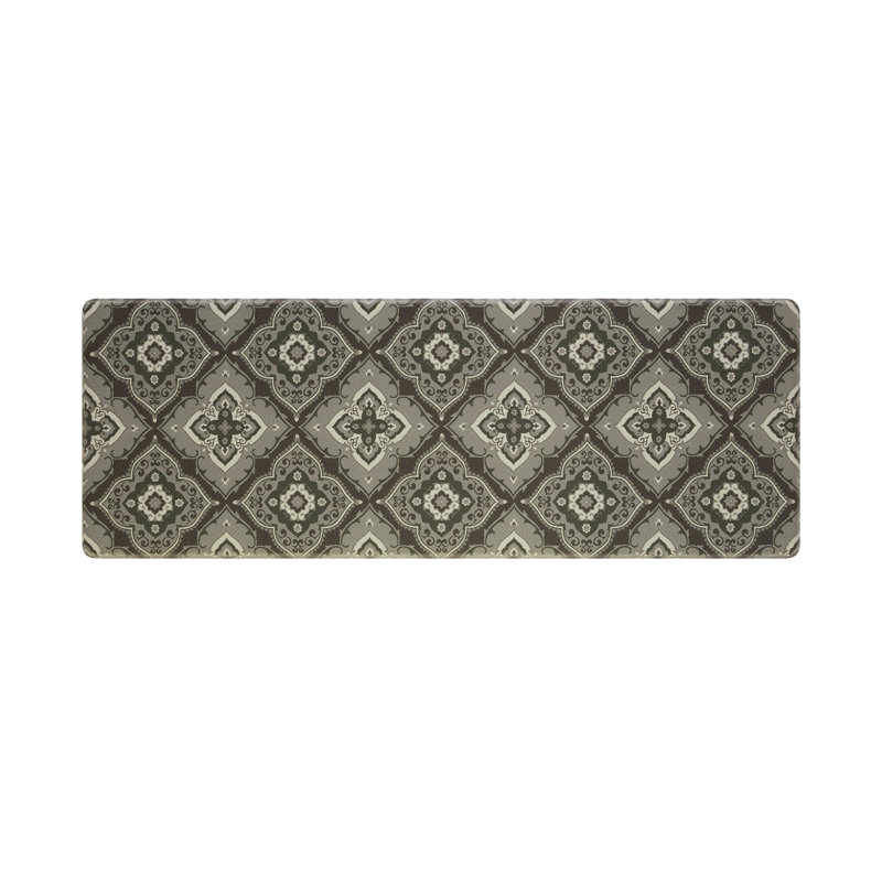 Laura Ashley Allie Wellness Anti-Fatigue Mat, Rectangle 1'5" x 4', Dark Gray