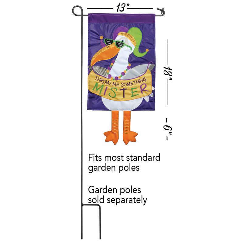 Drapeau de jardin pelican perle 24 x 13 po Pelican